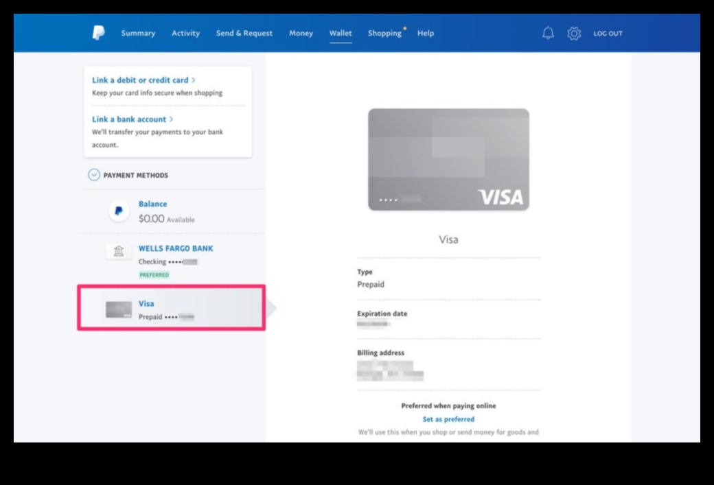 can you put a visa gift card on paypal