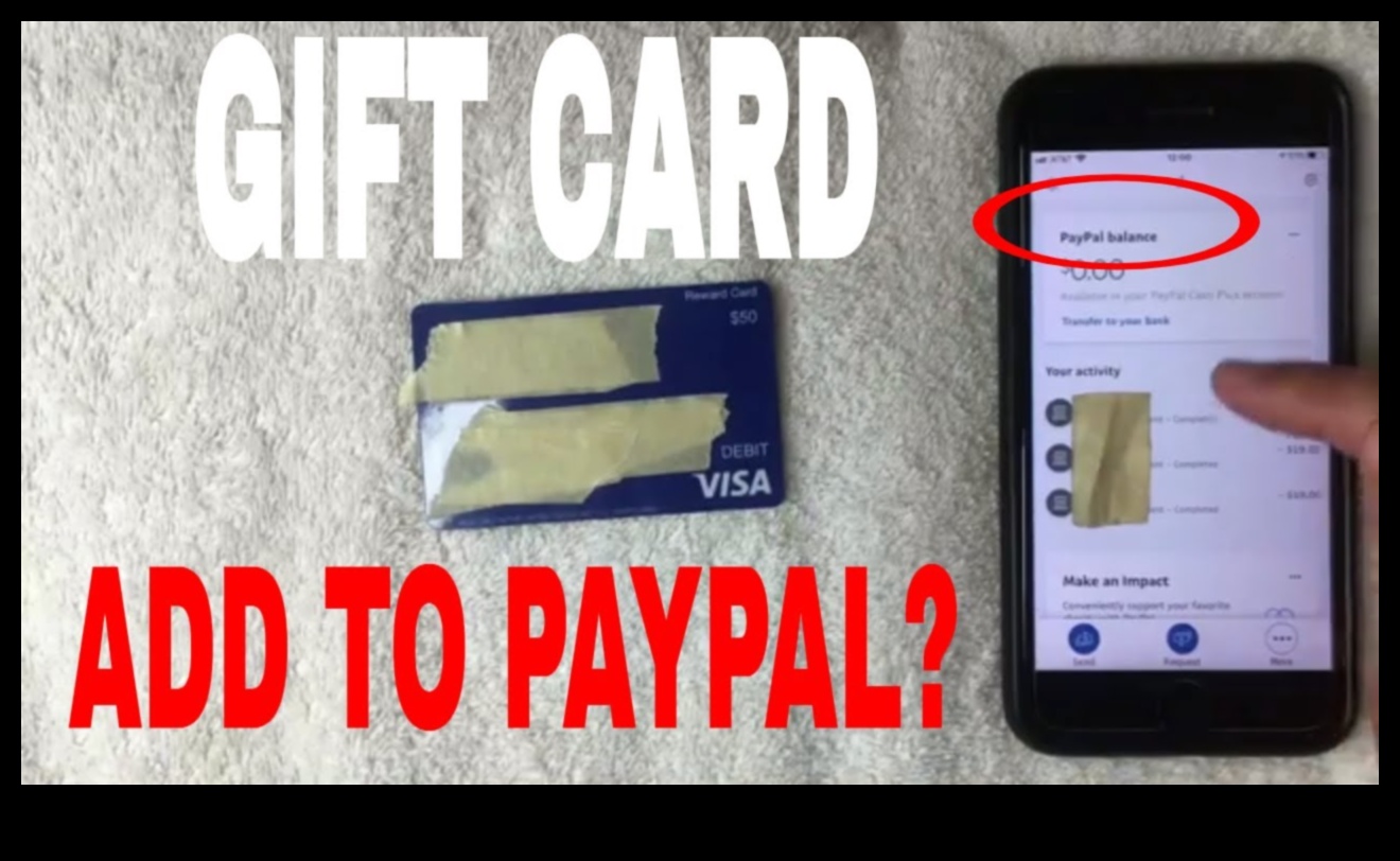 can you put a visa gift card on paypal