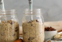 SunButter Raisin Swirl Overnight Oats