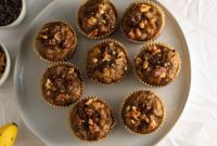 Protein-Boosted Banana Walnut Chocolate Chip Muffins