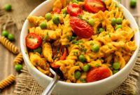 Creamy Vegan Mac n Peas Bowls