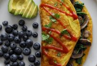 Fluffy Vegan Mushroom Omelette