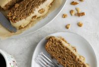 Plant-Based Walnut Streusel Cake