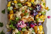 Rainbow Roasted Cauliflower Salad