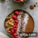 Creamy Fruit-Free Chocolate Chia Yam Bowl 10 Chocolate Chia Chip Yam Smoothie Bowl thumbnail