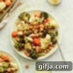 Sheet Pan Cheezy Chickpea Bake 9 Cheezy Chickpea Sheet Pan Meal