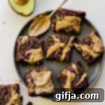 Velvet Avocado SunButter Swirl Brownies 9 Avocado SunButter Swirl Brownies