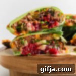 Holiday Jackfruit Collard Wraps 8 Leftover Holiday Collard Wraps with 'Turkey' Jackfruit - recipe thumbnail.