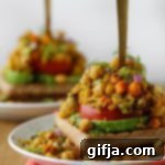 Savory Chickpea Waffle Towers 6 img 16072 5