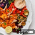 Oil-Free Roasted Veggies with Nutty Almond Butter Sauce 10 Oil-Free Roasted Veggies with Almond Butter Sauce thumbnail