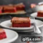 Decadent Vegan & Gluten-Free Red Velvet Cake with Easy 2-Ingredient Chocolate Frosting 8 Vegan & Gluten-Free Red Velvet Cake slice