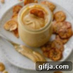 Easy Two-Ingredient Roasted Peanut Cashew Butter and Banana Chips 11 Homemade 2-Ingredient Roasted Peanut-Cashew Butter