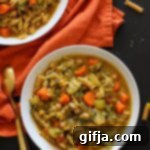 Robust Chickpea Noodle Stew 7 Chunky Chickpea Noodle Soup
