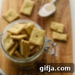 Vegan Tahini Cheez-Its 11 Thumbnail image of Vegan Tahini Cheez-Its in a jar