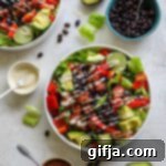 Speedy Black Bean Taco Bowl 7 A small bowl of 10-Minute Black Bean Taco Salad