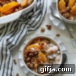Simple Vegan Peach Pecan Crisp 10 Easy Vegan Peach Pecan Crisp Recipe by Flora & Vino