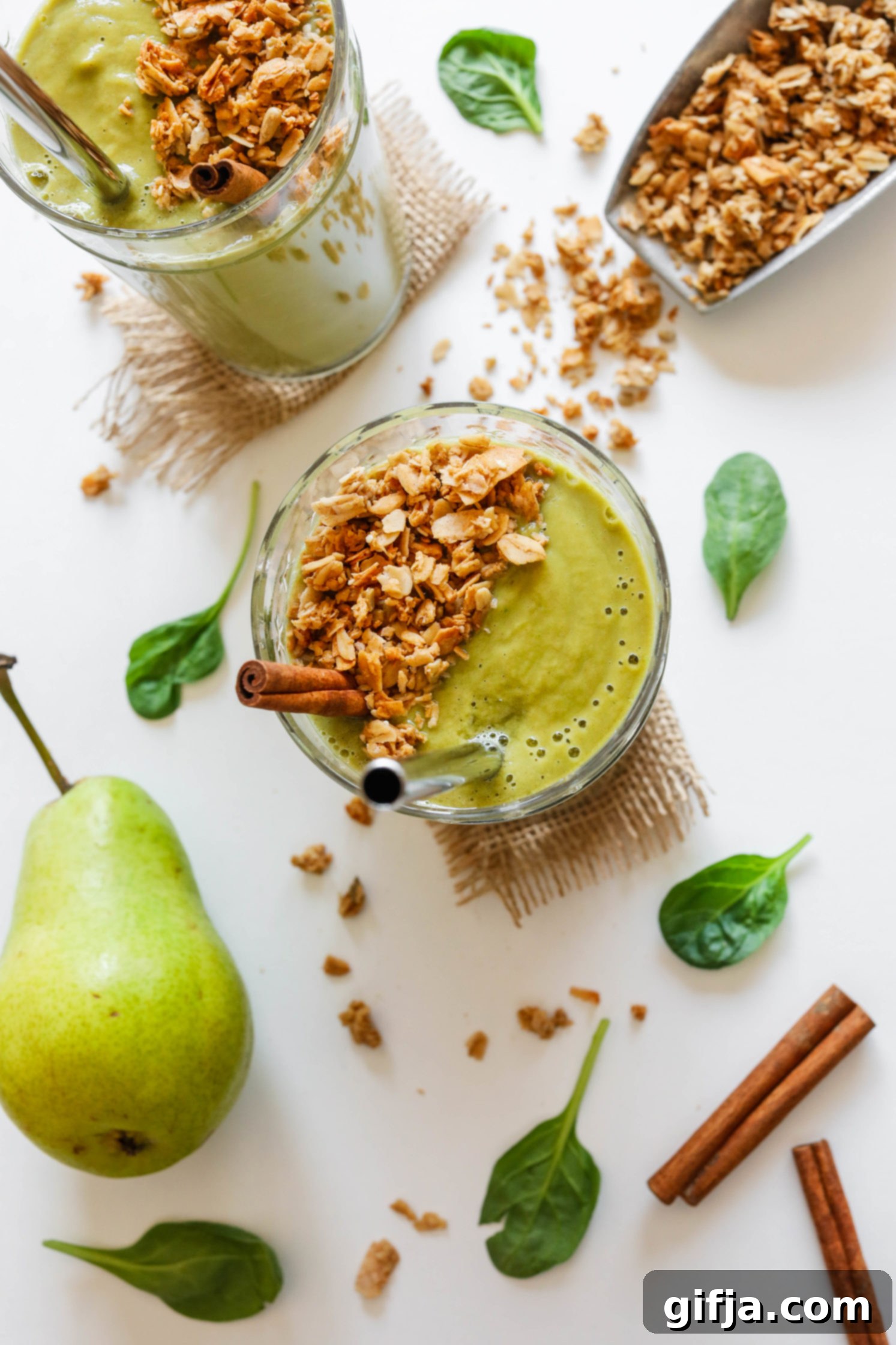 Emerald Pear Spice Protein Lift 31 Spiced Green Pear Protein Shake by Flora & Vino