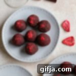 Three Ingredient Chocolate Strawberry Truffles Paired with Rosso 13 img 22853 12