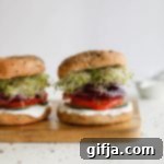 Tropical Coconut Cream Cheese Bagel Sandwiches 8 img 24481 7