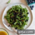 Vibrant Arugula Salad with Blueberries, Pecans, and Blueberry Vinaigrette 11 img 24735 10