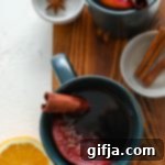 Fermented Winter Warmer 8 Garnished Mulled Wine with Kombucha in a mug