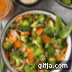 Creamy Cashew Soba Stir-Fry 11 Cashew Butter Soba Noodle Stir Fry in a bowl with sesame seeds