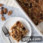 Cozy Carrot Cake Baked Oats 10 Carrot Cake Baked Oatmeal on a plate