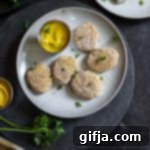 Golden Vegan Chickpea Nuggets 13 Crispy baked chickpea nuggets on a plate