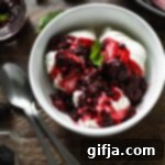 Blackberry Bliss Vegan Sundae 13 Vegan Blackberry Sundae by Flora & Vino