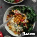 Garlicky Chickpeas and Kale Power Bowl 8 img 3692 7
