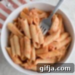 Creamy Vegan Pink Pasta 12 Delicious creamy vegan pink pasta with fresh basil and vegan parm