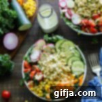 Fresh Tempeh Power Bowls with Signature Hemp Ranch 9 Garden Tempeh Macro Bowls with Hemp Heart Ranch by Flora & Vino