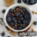 Creamy Blueberry Stovetop Oats 11 Blueberry Stovetop Oatmeal