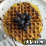 Golden Pumpkin Turmeric Waffles 13 Pumpkin Turmeric Waffles recipe card image