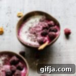 Vibrant Blackberry Beet and Walnut Smoothie Bowl 9 Blackberry Beet & Walnut Smoothie Bowl (Banana-Free) served in coconut bowls with frozen blackberries and raw walnuts scattered